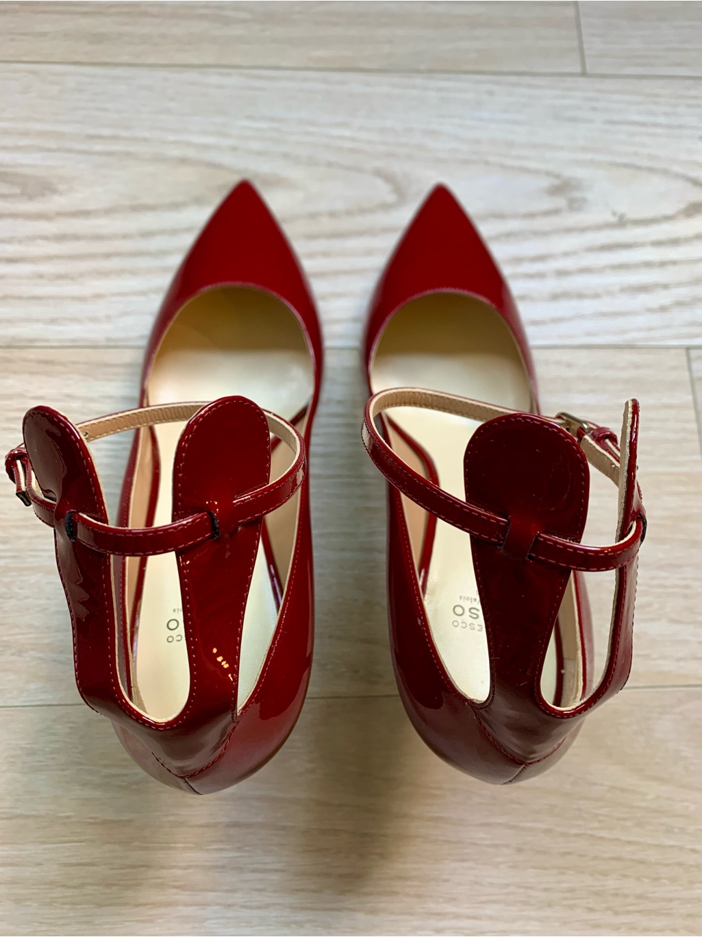 Francesco Russo Vernice Amaranto Patent Leather Ankle Strap Pump Nwt Size 41 It — image 5 of 8